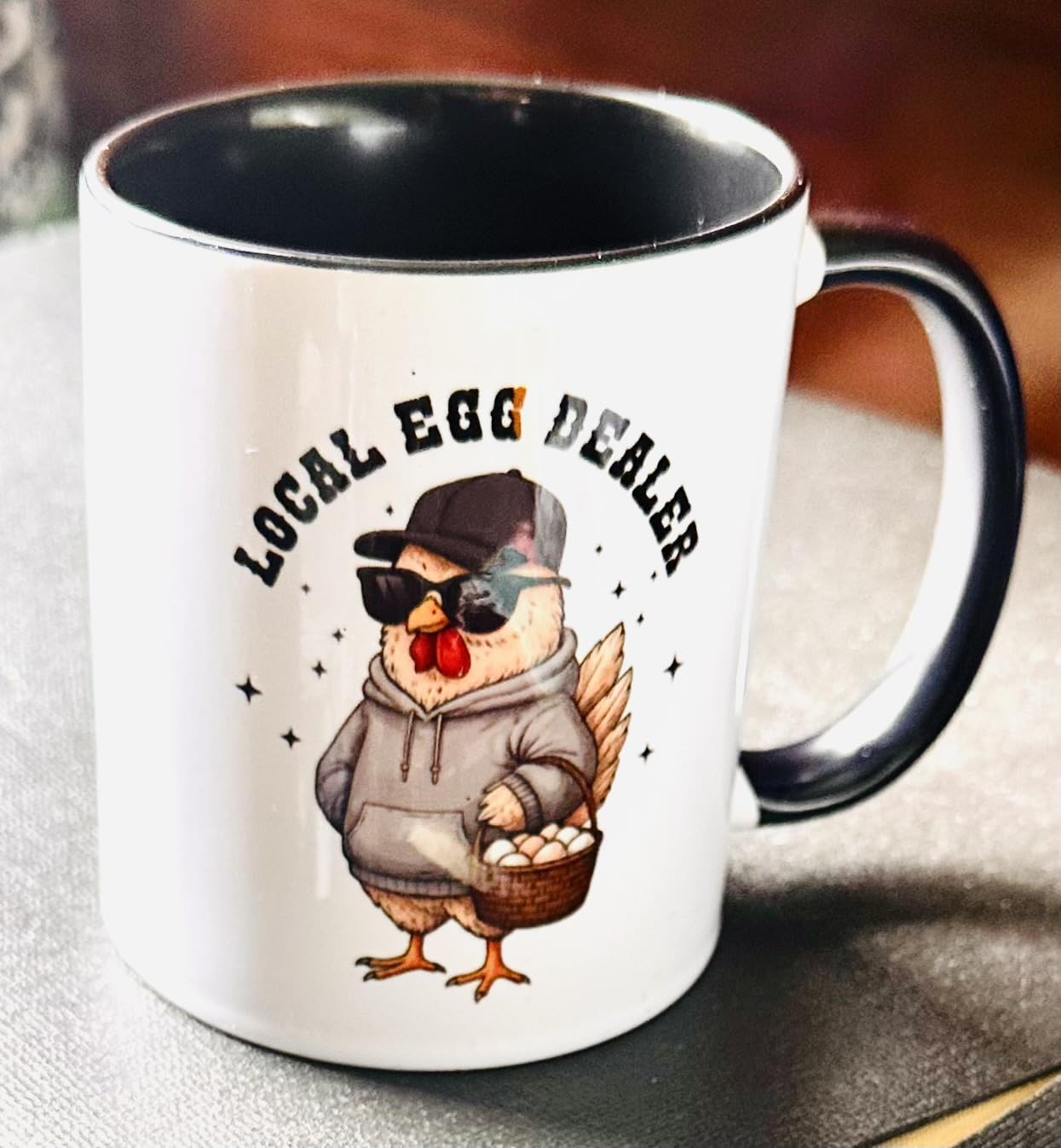 Chicken Gifts For Men, Women - Local Egg Dealer Coffee Mug – Funny Chickens Cups For Friend, Farmer, Chicken Lover - Unique Chickens Gifts For Christmas, Birthday, Mothers Day Present customer photo 2