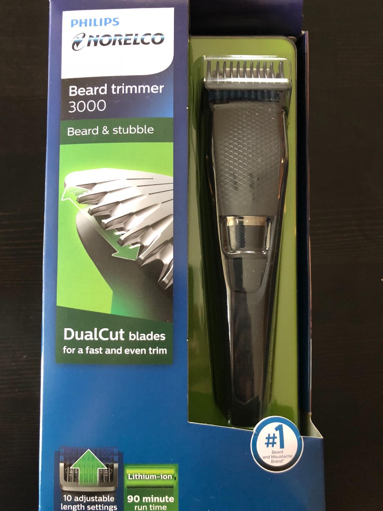 Norelco Philips Beard Trimmer 3000, 40 Length Precision Dial, Black customer photo 2