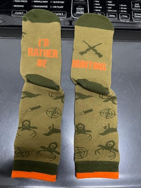 Lavley Fishing & Hunting Socks Funny Gift for Outdoor Hunters & Fishermen customer photo 1