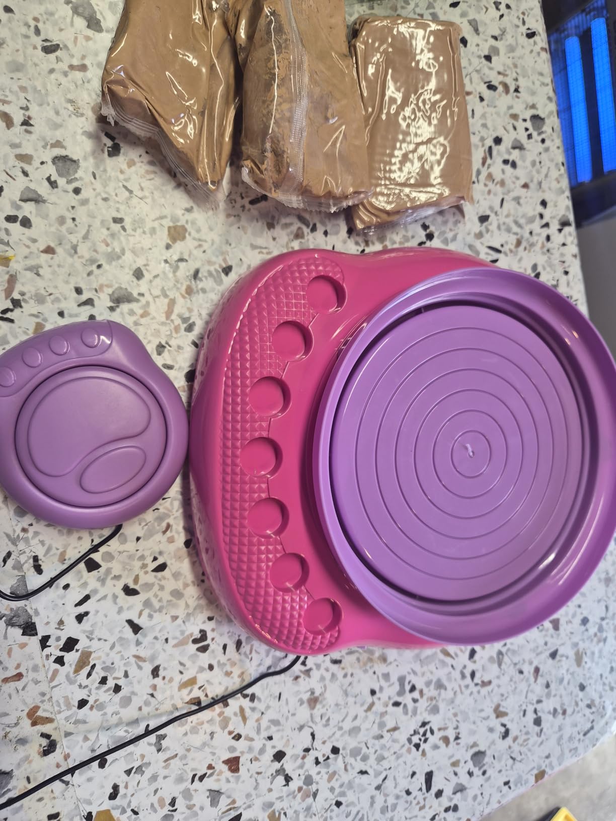 Pottery Wheel for Kids, Arts and Crafts for Kids Ages 8-12, Crafts for Girls 8-12, Complete DIY Clay Wheel Pottery Kit for Beginners, Kid Crafts Gifts for Girl Toys Ages 8 9 10 11 12 Year Old Birthday customer photo 1
