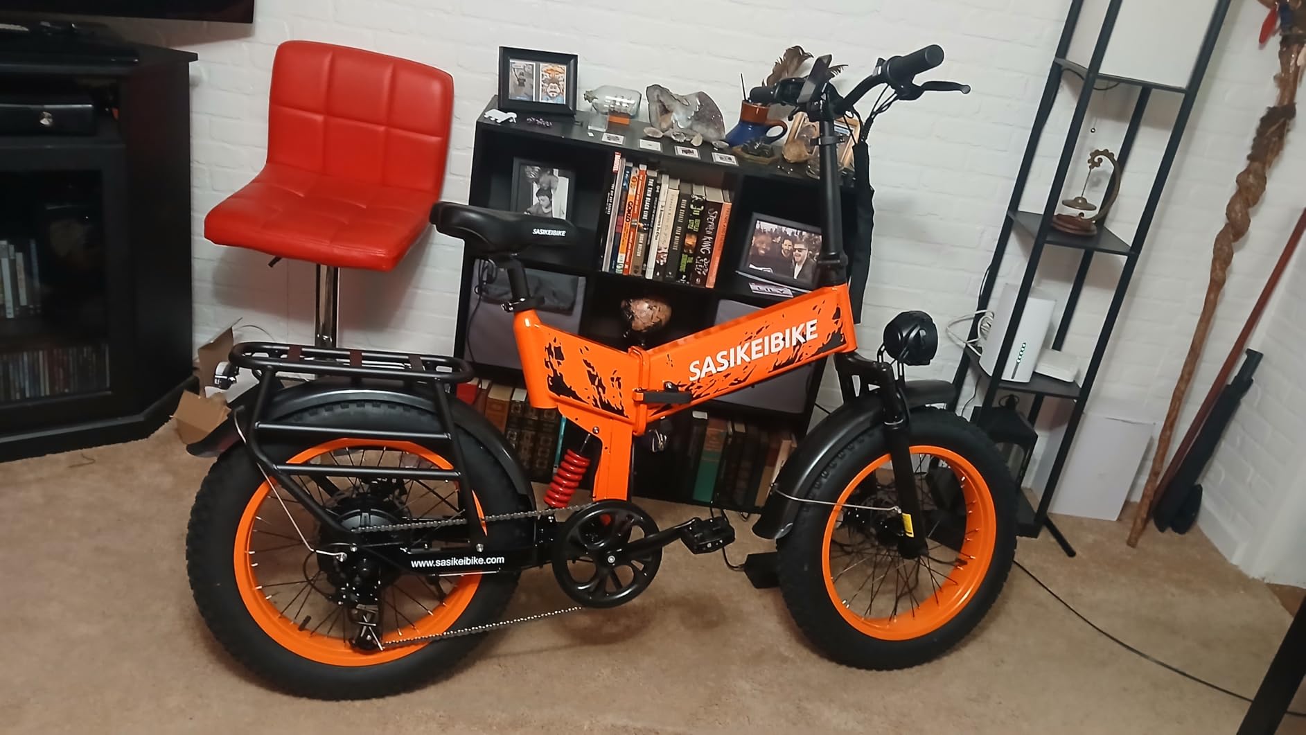 1500W Folding Electric Bike for Adult 52V20Ah Battery 20x4inch Ebike customer photo 1