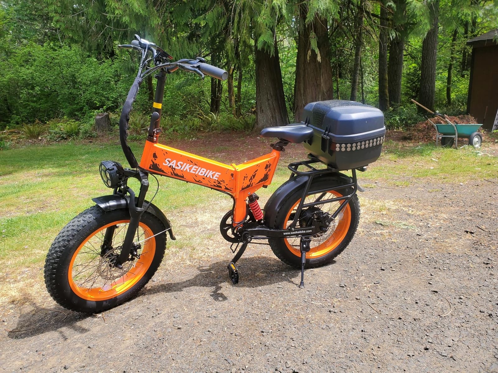 1500W Folding Electric Bike for Adult 52V20Ah Battery 20x4inch Ebike customer photo 2