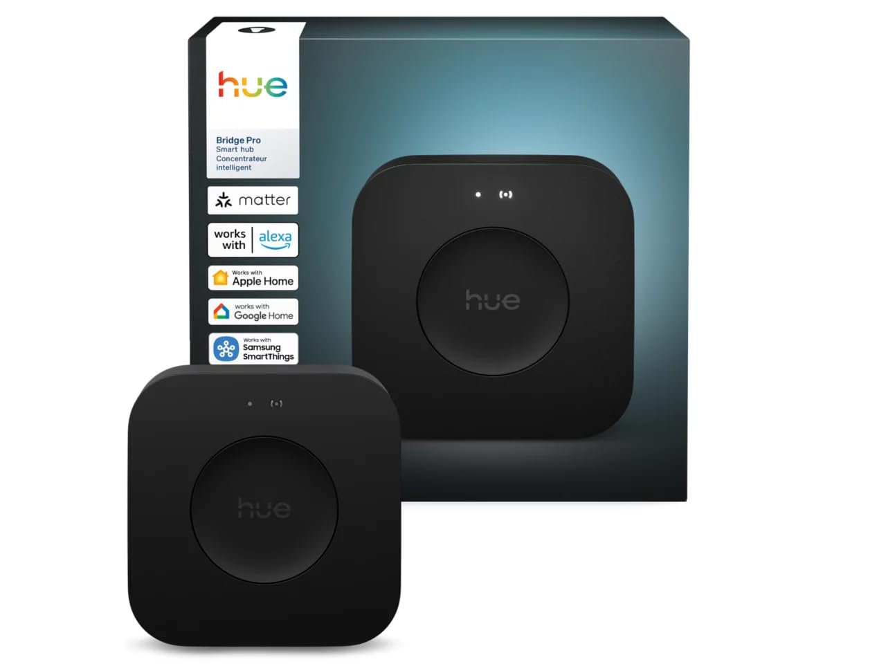 Philips Hue Starter Kit: Bridge Pro + 3 A19 E26 Smart Bulbs + Tap Dial Switch, White and Color Ambiance, Smart Light Hub, Works with Voice customer photo 2