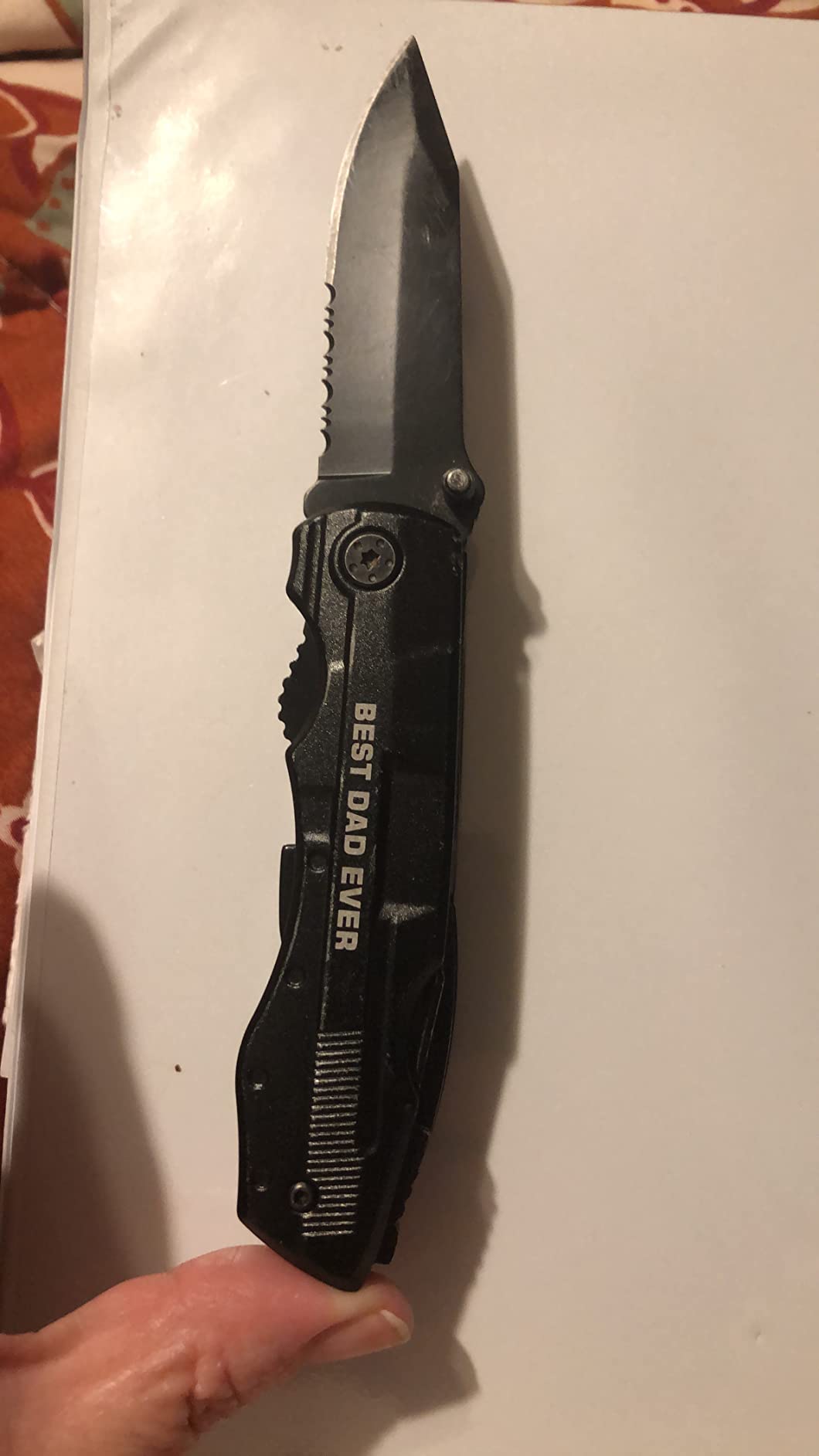 Step Dad Gifts, BEST BONUS DAD EVER Multitool Knife, Gifts for Stepdad, Gift for Step Dad Birthday Fathers Day, Stepdad Gift from Daughter Son customer photo 1