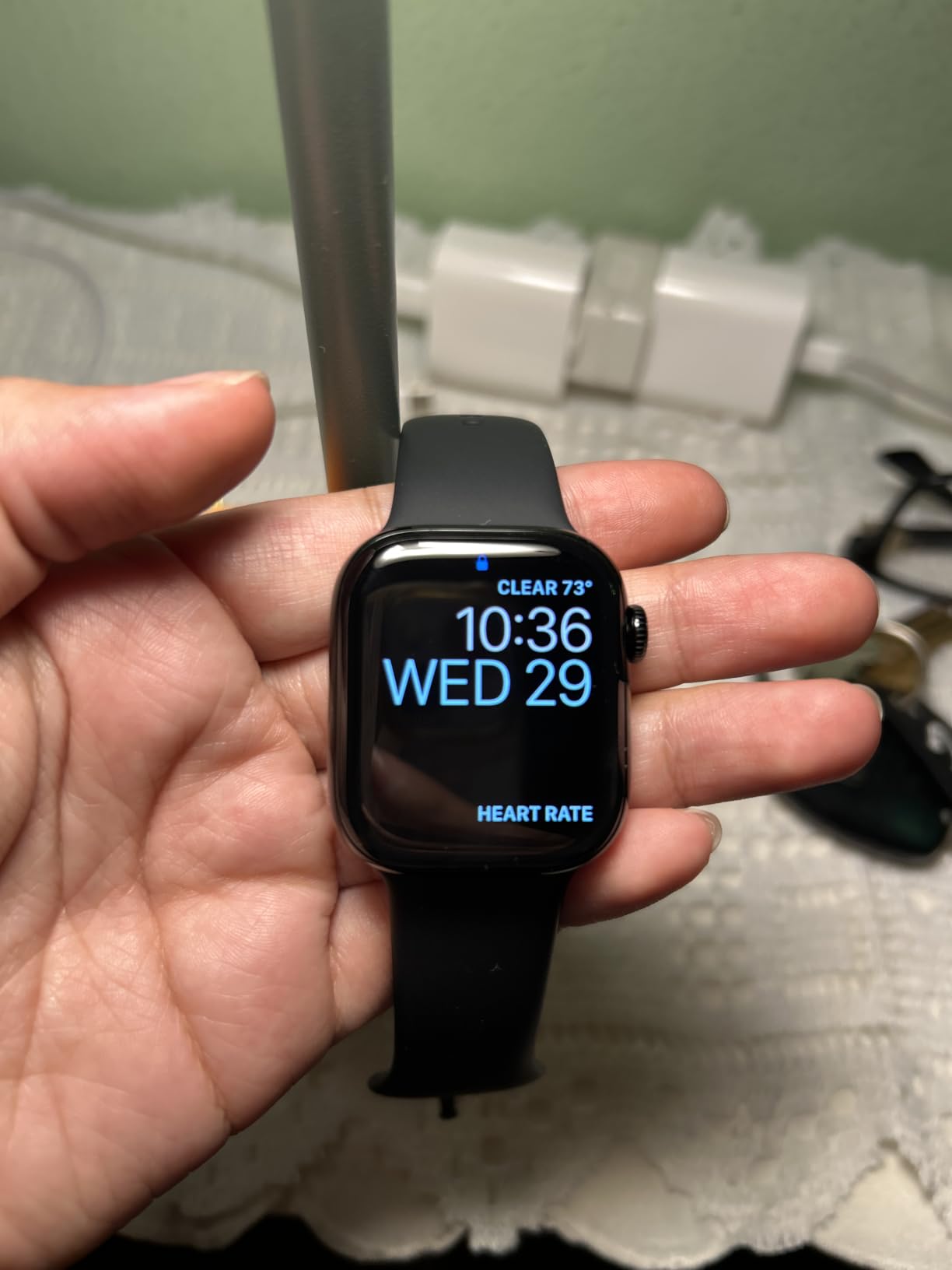 Apple Watch Series 11 [GPS 42mm] Smartwatch with Silver Aluminum Case with Purple Fog Sport Band - S/M. Sleep Score, Fitness Tracker, Health Monitoring, Always-On Display, Water Resistant customer photo 2