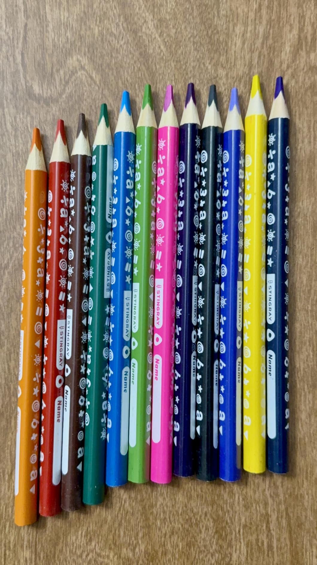 12 Colors Jumbo Colored Pencils, Triangle Thick Coloring Pencil | Fat Color Pencil Set, Teens Adults Art Supplies, Easy Grip, for Drawing Sketching Doodling, Stocking Stuffers customer photo 1