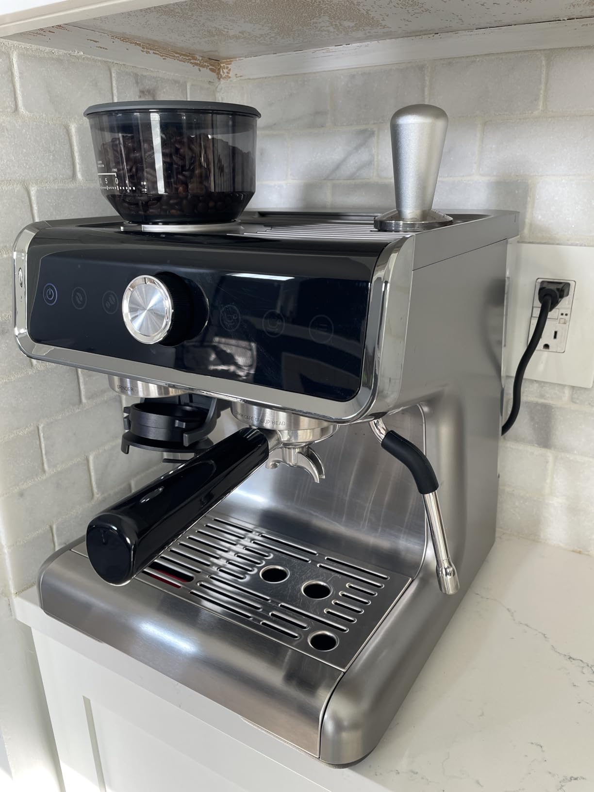 EUHOMY Espresso Machine with Grinder, 20 Bar Professional Espresso Coffee Maker for Home,with Milk Frother for Latte, Cappuccino & Barista-Style | 58mm Portafilter, PID Temperature Control, Steam Wand, Removable Water Tank for Cappuccino and Latte customer photo 2