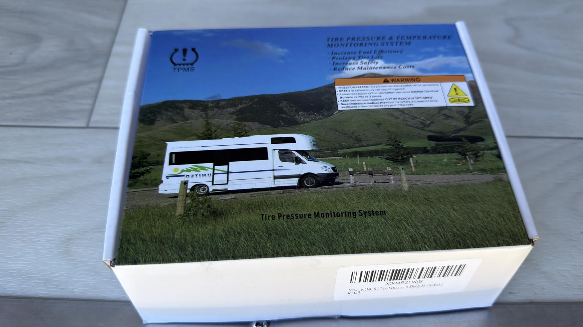 Trailer Tire Pressure Monitoring System 18 Sensors, 0-188PSI, 4.5