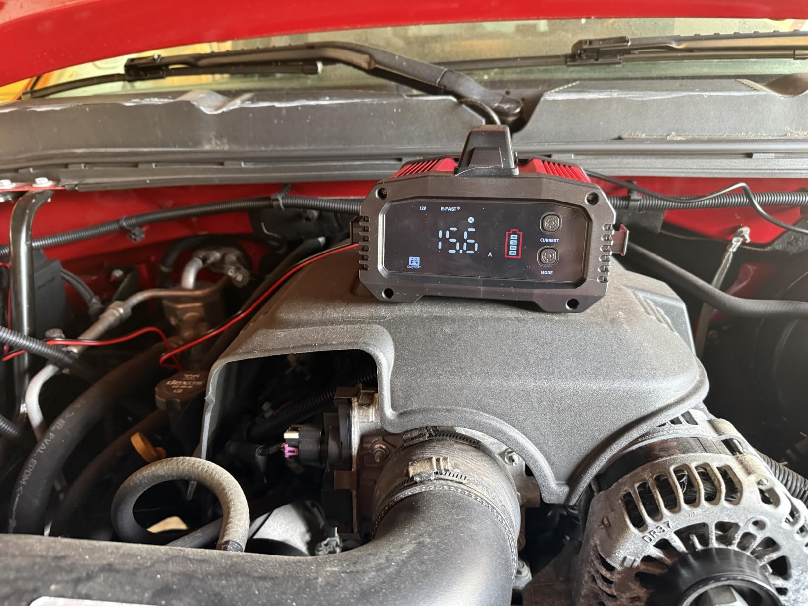 E-FAST 25A Smart Car Battery Charger, 12V/24V Automatic Automotive Battery Maintainer & Desulfator with 200s Booster Mode - Adjustable Amp Trickle Charger for Lead-Acid, AGM, Gel, LiFePO4 customer photo 2