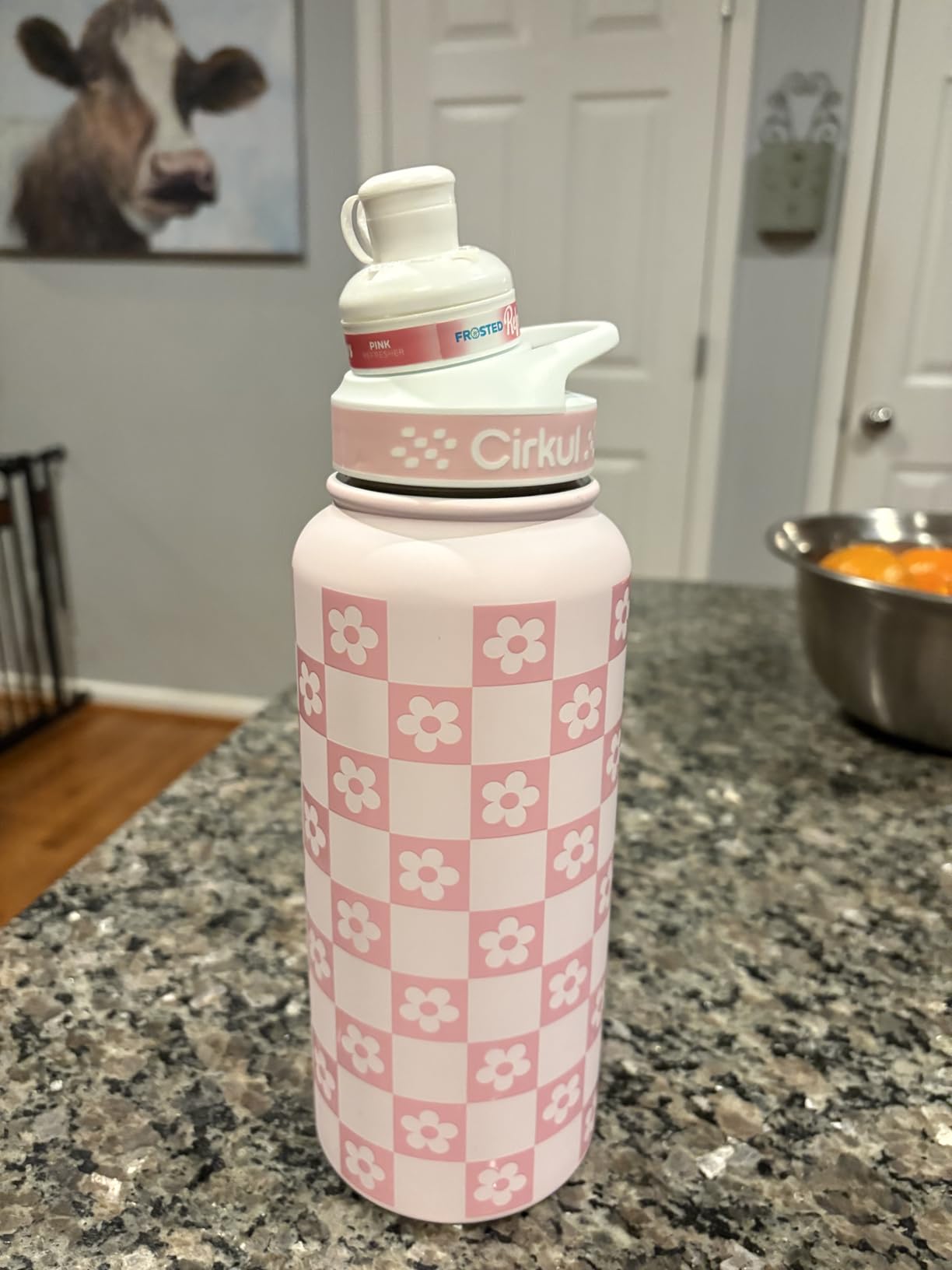SANDJEST Hiking Lover Gift for Women, Water Bottle Stainless Steel 32oz with Lid & Straw, Insulated Bottles Gifts for Hikers Girls Friends Teens Birthday Christmas customer photo 1