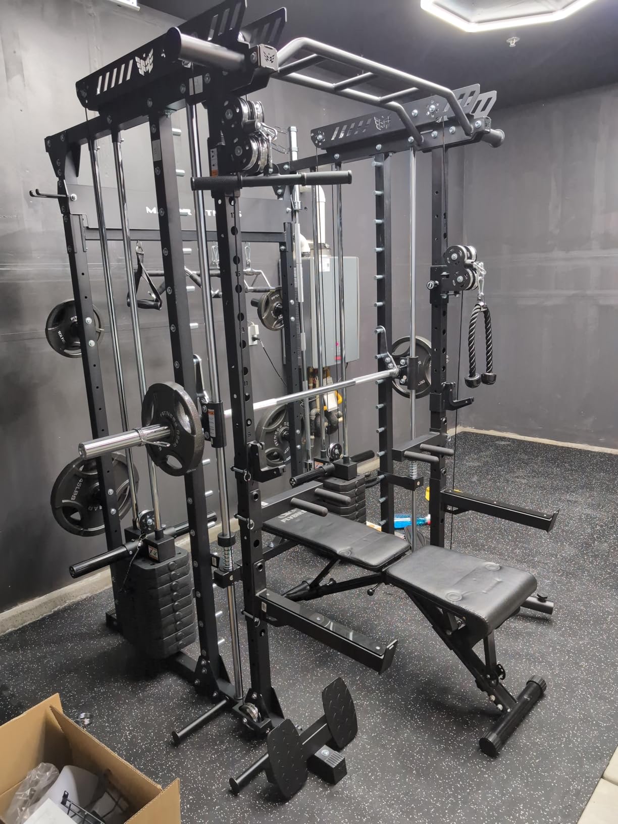 Major Fitness Drone MAX V Smith Machine with Weight Stacks, All-in-One Home Gym Squat Rack--2500LB Capacity, Dual LAT Pull-Down Systems & Cable Crossover Machine, Heavy-Duty Full-Body Workout Machine customer photo 2