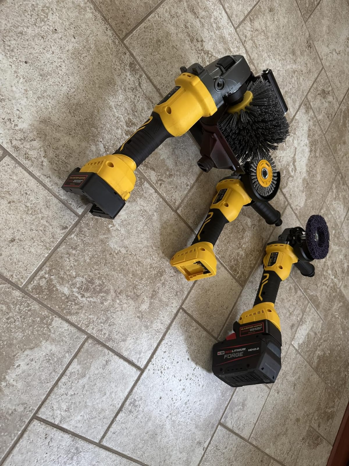 VERVEWAVE Cordless Burnishing Polishing Machine for Dewalt 20V Max Battery (No Battery), Surface Conditioning Tool with 6 Variable Speeds and Guide Wheel, For Stainless Steel, Wood, Metal (Tool Only) customer photo 1