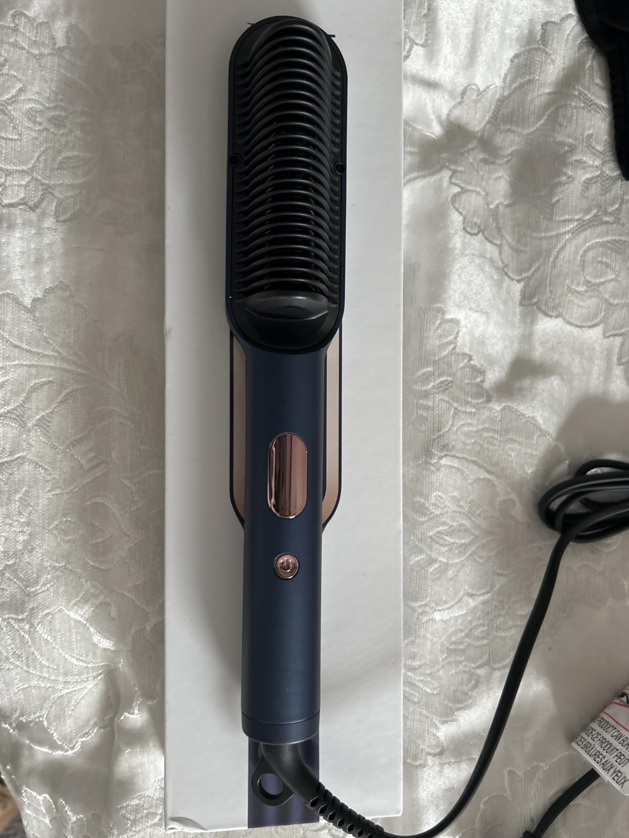 Prizm Pro Steam Hair Straightener Brush, Ionic Straightener Brush for Women customer photo 2