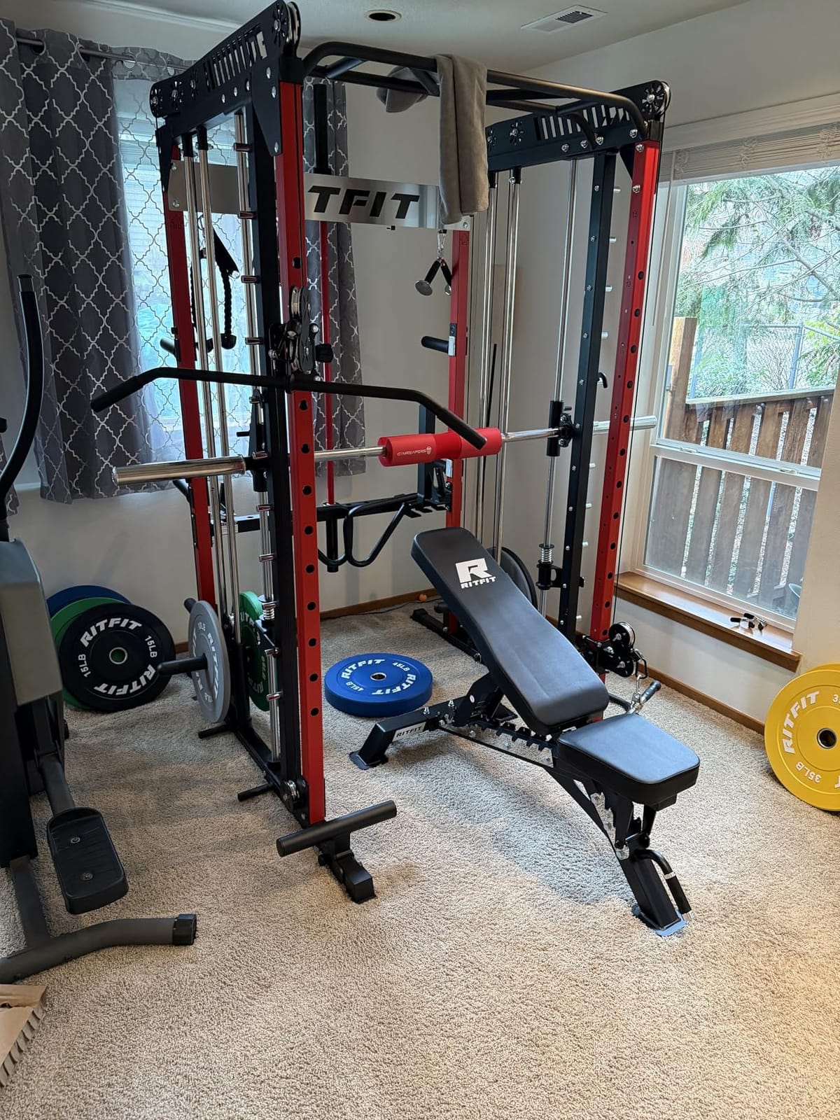 RitFit M1 Pro Smith Machine with Weight Stack Package Power Cage Home Gym customer photo 1