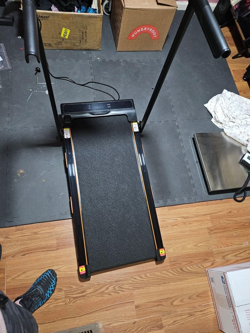 UMAY Fitness 20% Treadmill with Auto Incline, Running Foldable Treadmills | for Home Auto Folding with Pulse Sensors, 400 LBS Capacity, 4.0HP Quiet Brushless, Max 8.0 MPH/8.7 MPH customer photo 2
