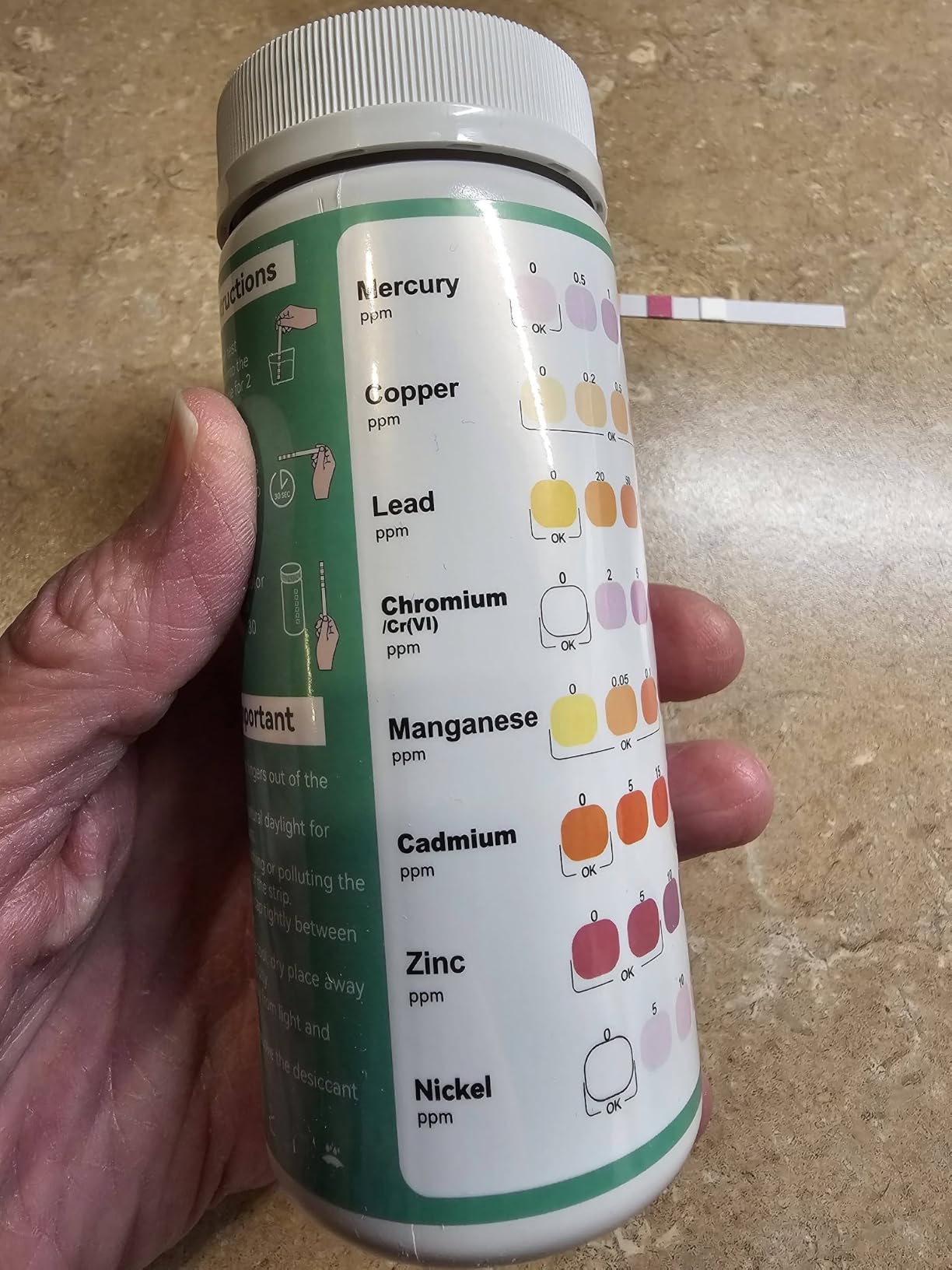 8-Parameter Heavy Metals Water Test Strips (75 Strips) customer photo 1