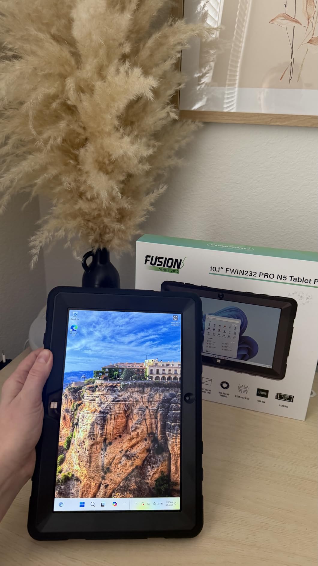 Fusion5 Built in USA 10.1” Windows 11 Professional Rugged Tablet PC - 12GB RAM, 256GB SSD, Intel 13th Gen, Full HD Windows Tablet Computer, HDMI, USB C - 2 Year Full Warranty with Accidental Damage customer photo 2