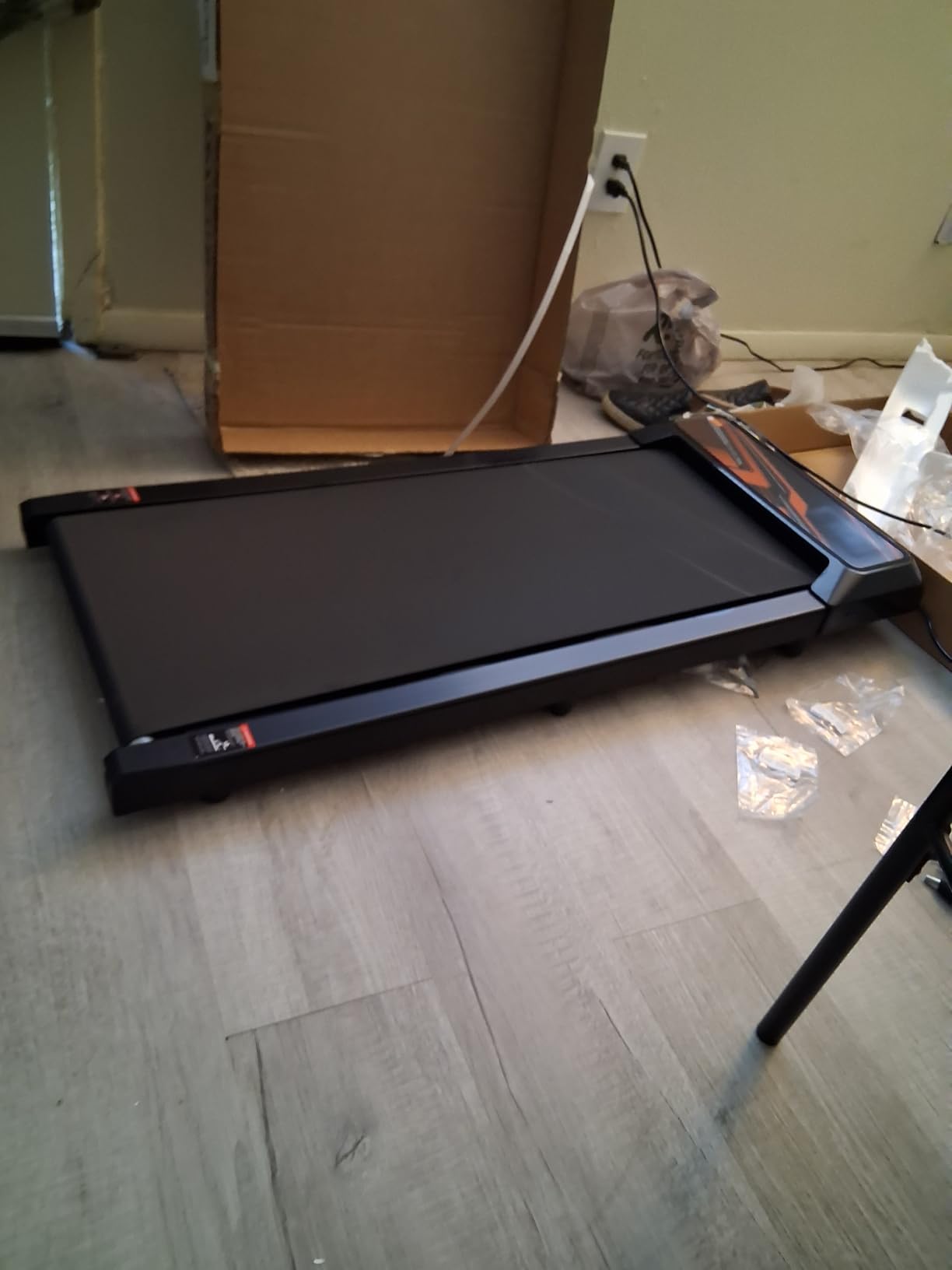 HCOIW Walking Pad Treadmill for HomeOffice, Portable Under Desk Treadmill | 3-in-1Foldable Walking Pad with Incline, Quiet,Remote, No Installation, Portable & EasyStorage for Home Office customer photo 2