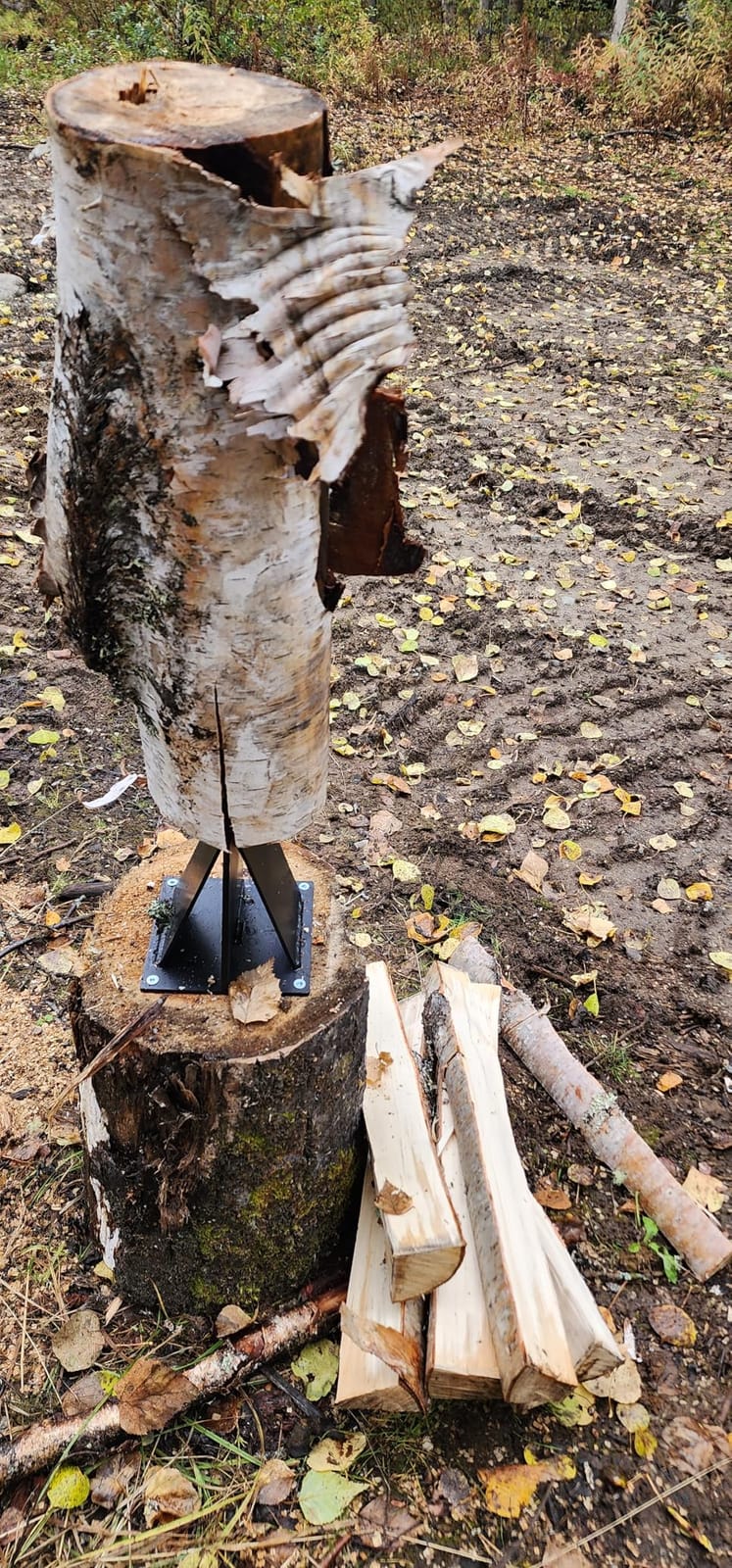Heavy-Duty Manual Kindling Splitter with Bolt-On Steel Safety Cover customer photo 1