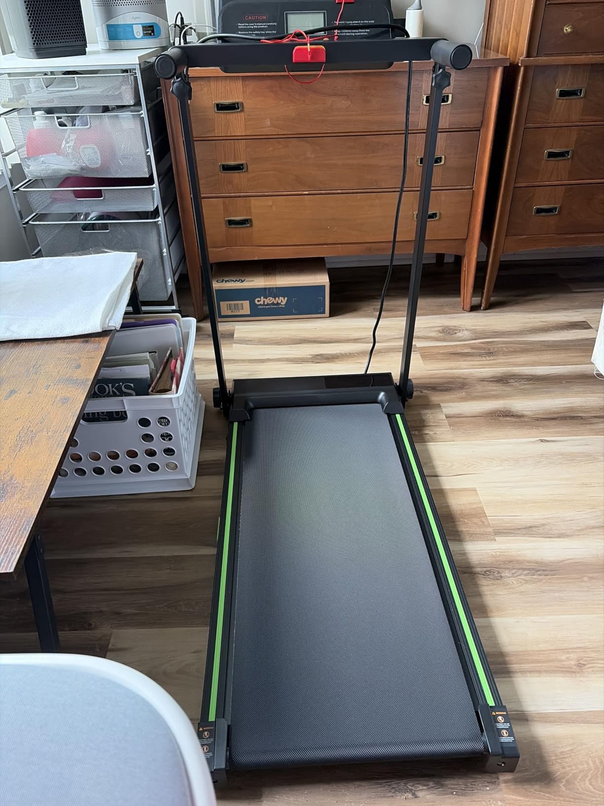 Treadmills for Home, Walking Pad with Incline, Caminadoras para Hacer Ejercicio, 0.6-6.2 MPH Portable Foldable Under Desk Caminadora, Electrica Casa Tredmill, Folding Compact Running Machine customer photo 2