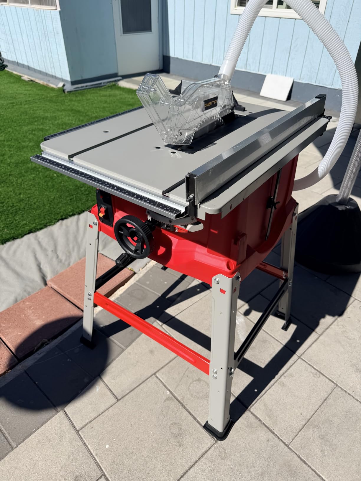 Table Saw with Stand 10-Inch,15A 5000 RPM Portable Jobsite Table Saw customer photo 1