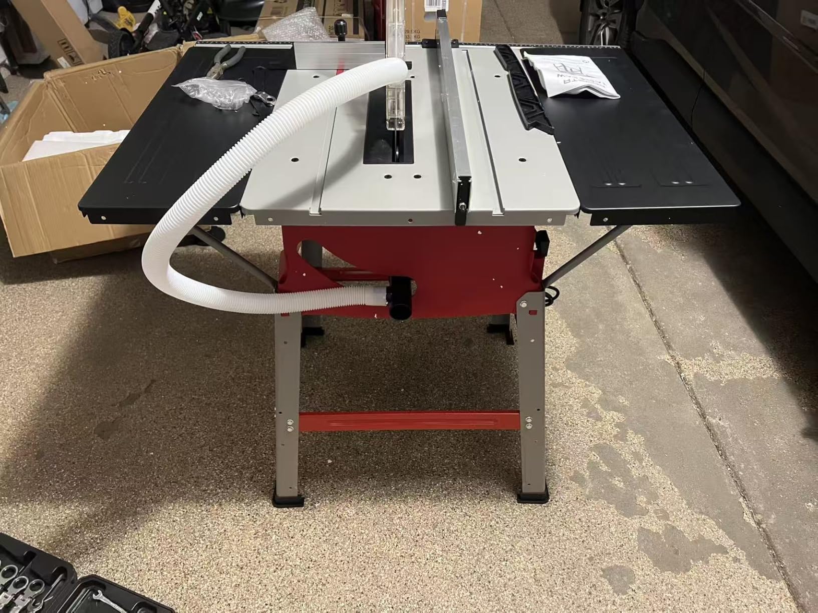 Table Saw with Stand 10-Inch,15A 5000 RPM Portable Jobsite Table Saw customer photo 2