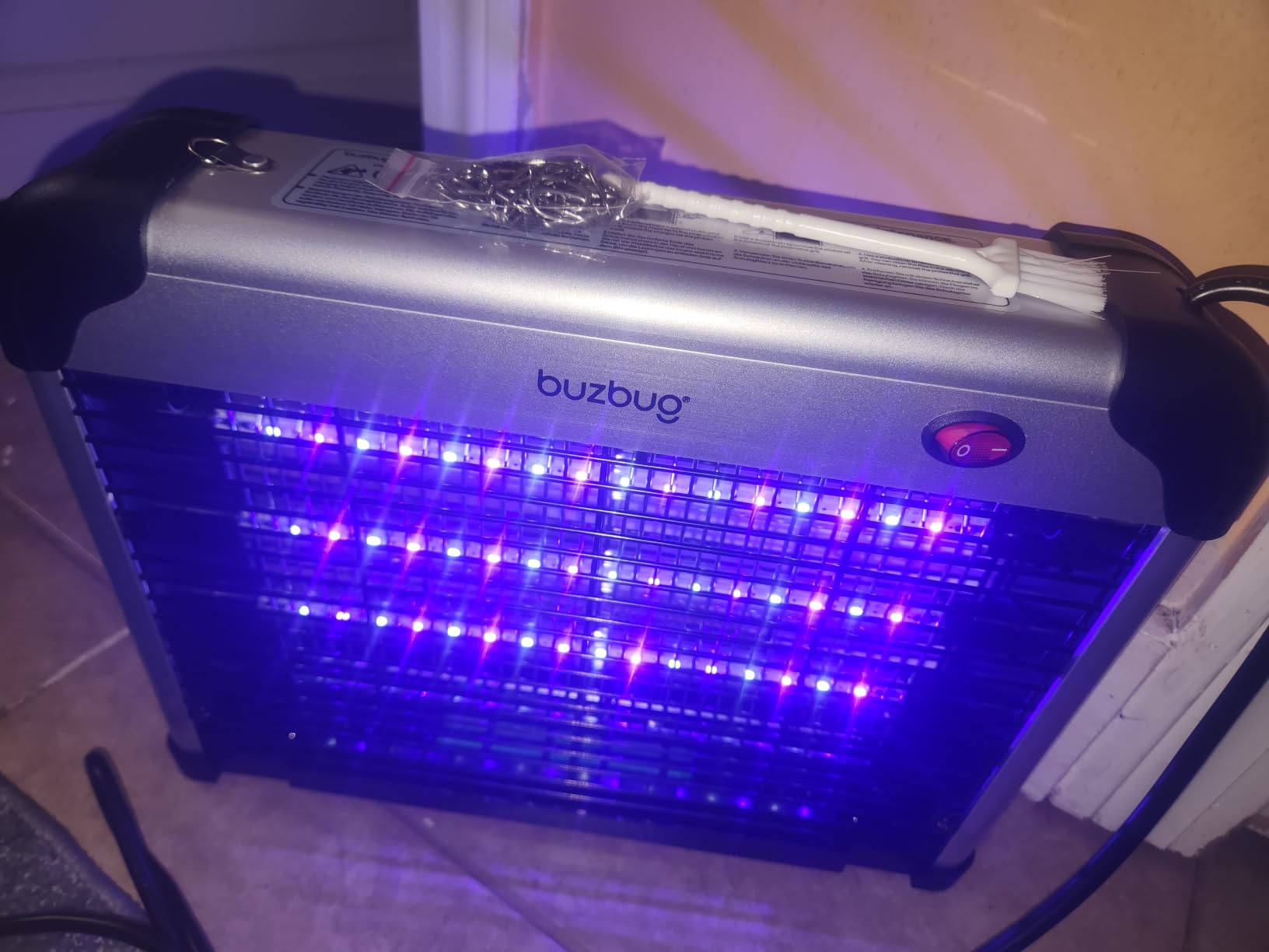 Buzbug LED Bug Zapper Indoor, 3 Efficient 50000H LED Bulbs, Energy Saving & Dual Band Attraction, High-Voltage Electric Mosquito Zapper, Fly Trap Mosquito Trap, Fly Killer Fly Zapper -MA009 customer photo 1