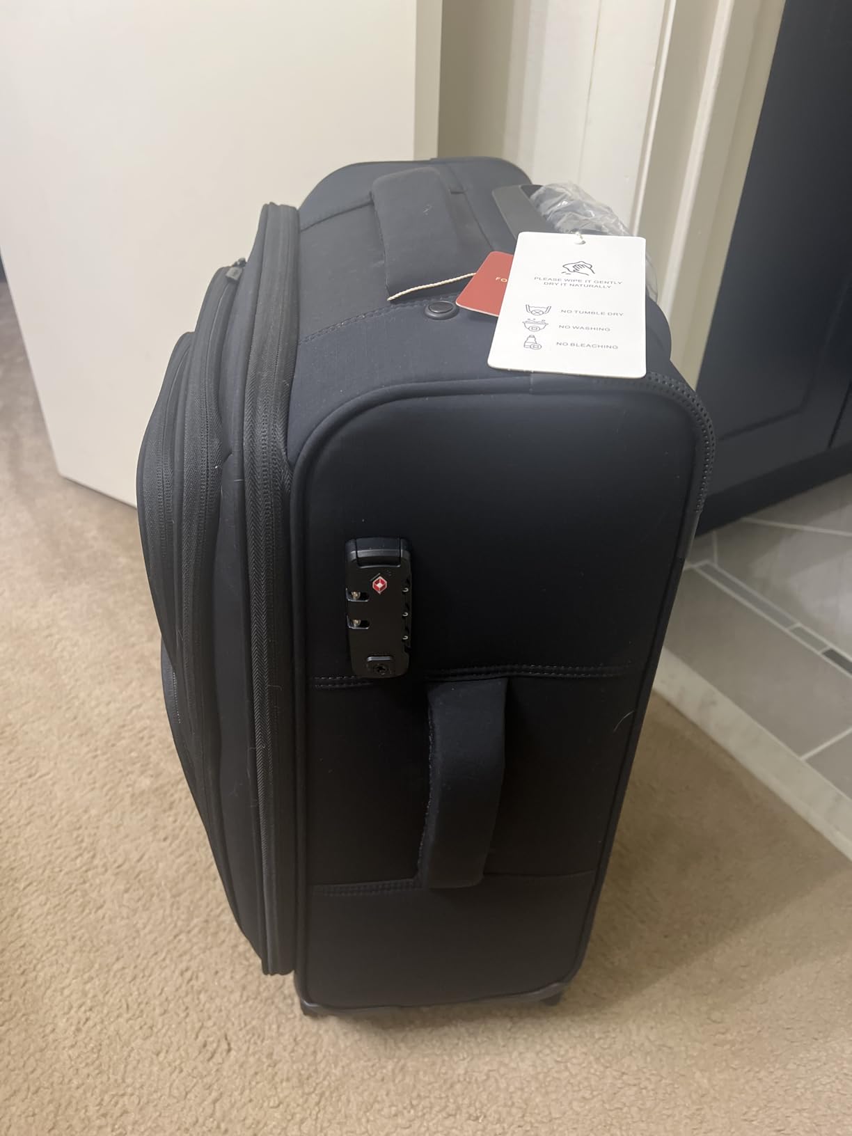 LOVEVOOK Underseat Carry On Luggage Airline Approved, 16 Inch Softside Suitcases with Spinner Wheels, Lightweight Carry-on Suitcase with TSA Lock for Women Men, Luggage for Travel Business Trip customer photo 1
