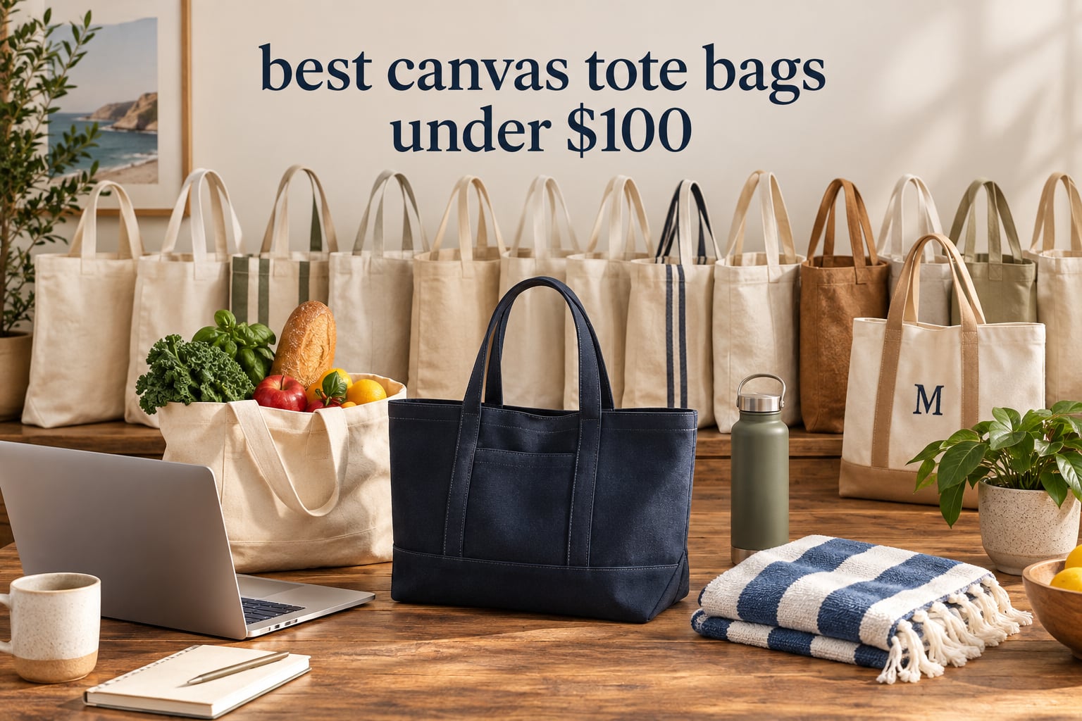 best canvas tote bags under $100