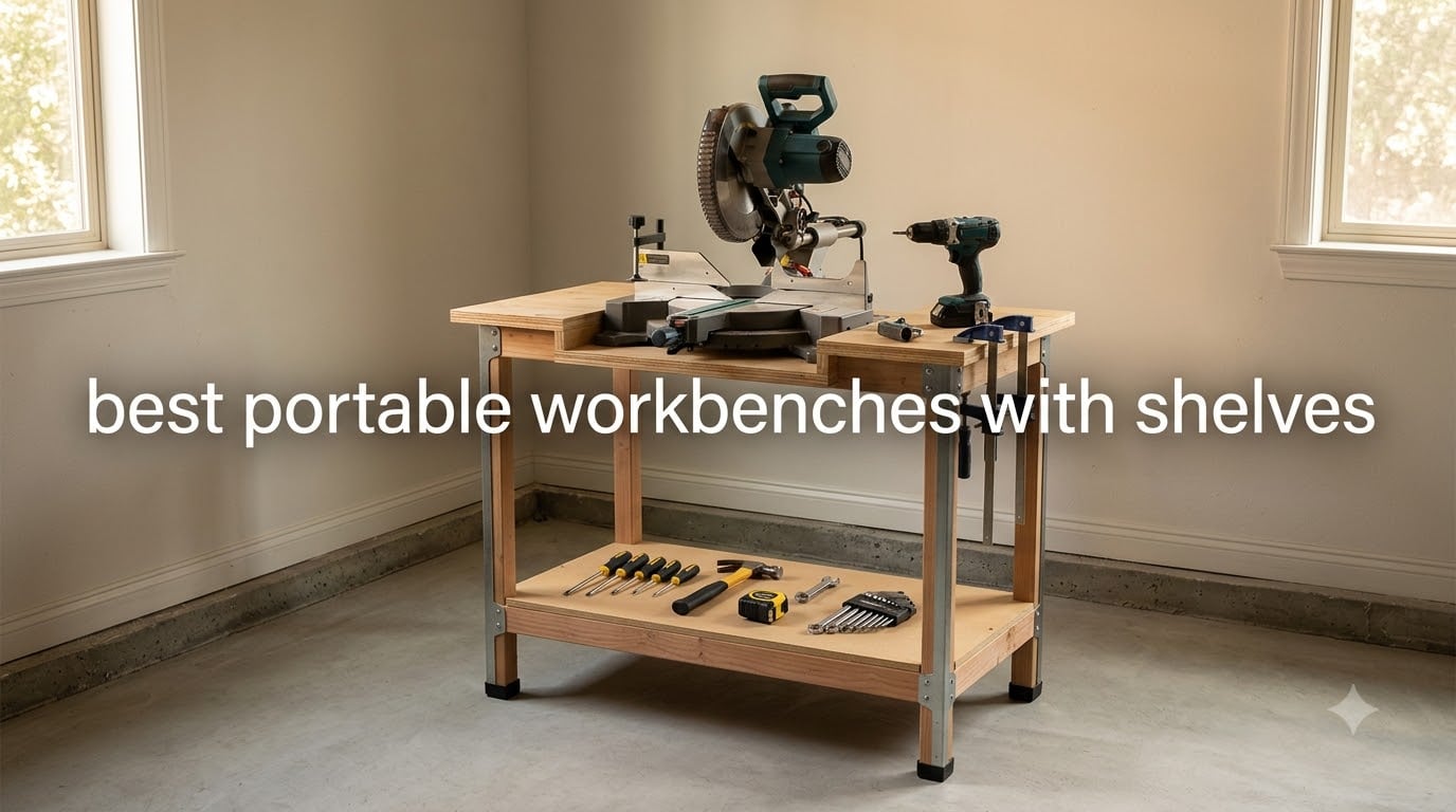 best portable workbenches with shelves