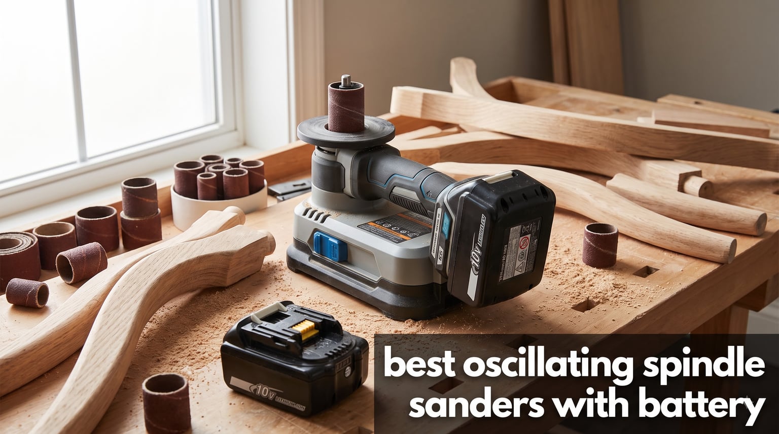 best oscillating spindle sanders with battery