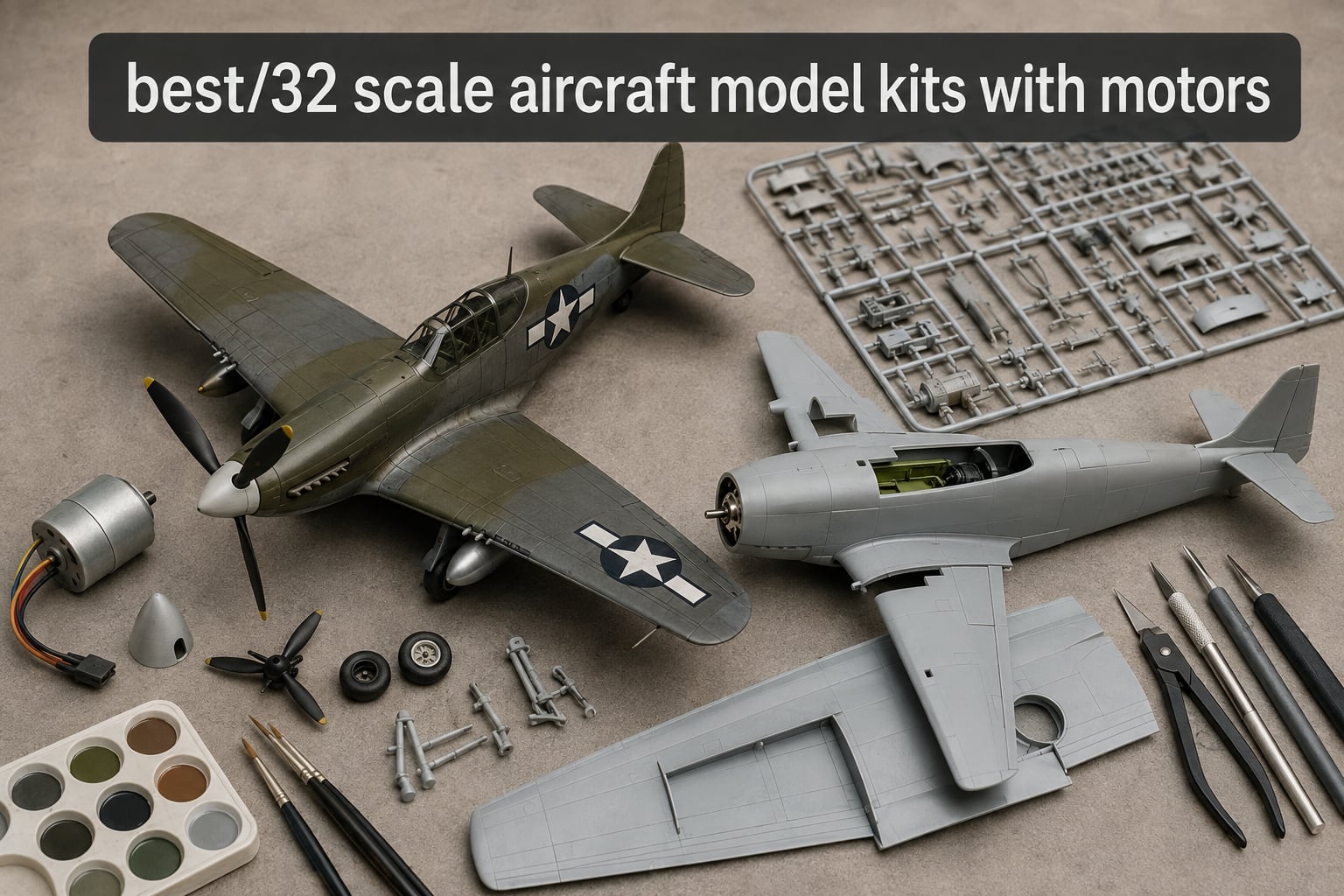 best 1/32 scale aircraft model kits with motors