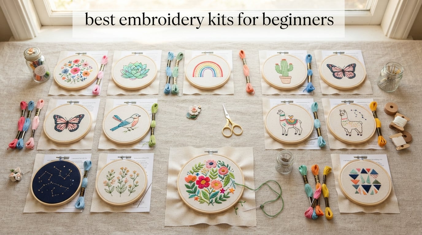 best embroidery kits for beginners