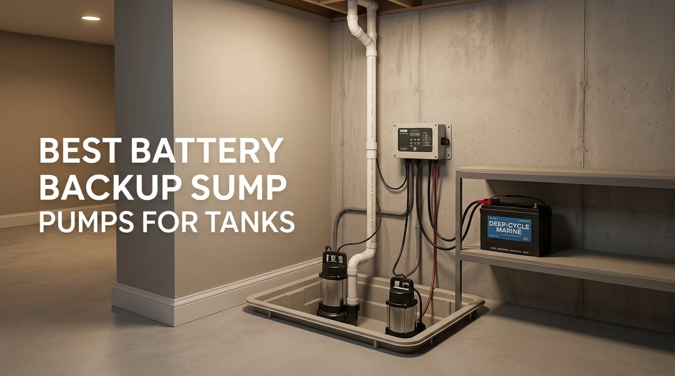 best battery backup sump pumps for tanks