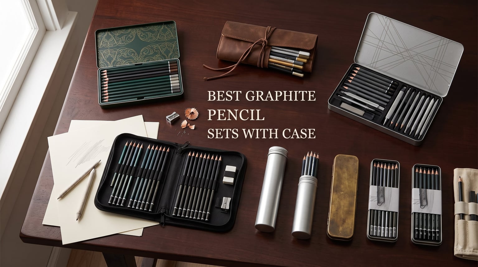 best graphite pencil sets with case