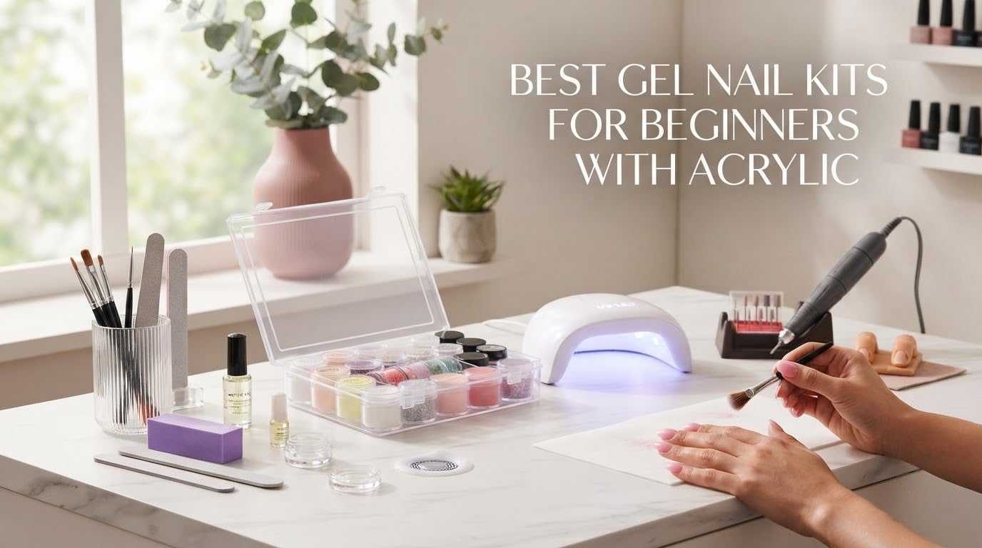 best gel nail kits for beginners with acrylic