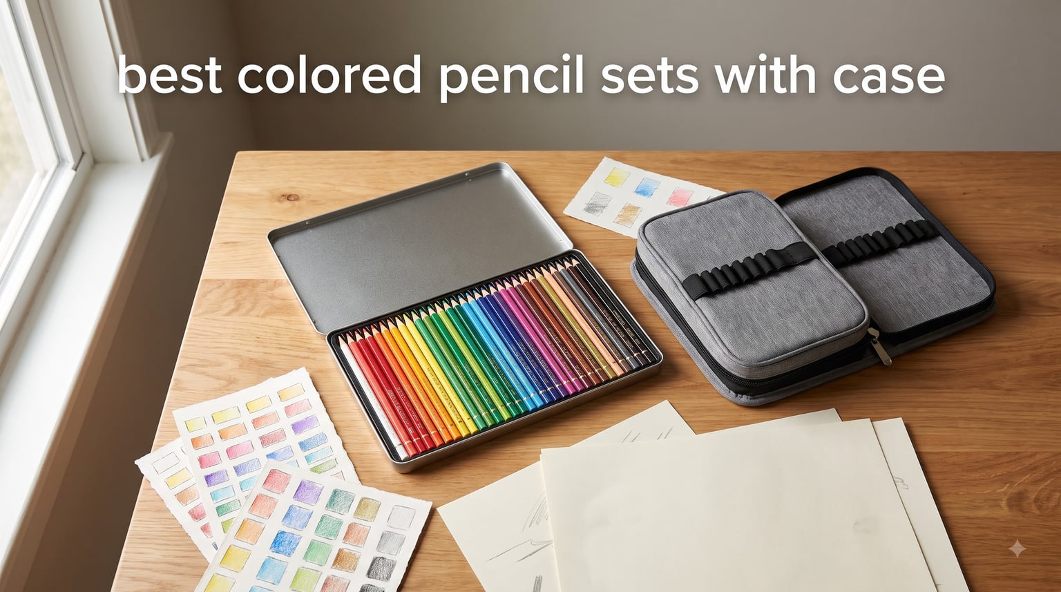 best colored pencil sets with case