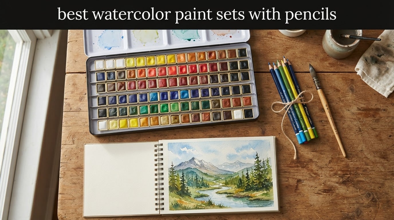 best watercolor paint sets with pencils
