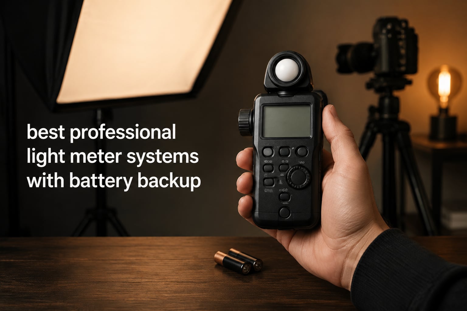 best professional light meter systems with battery backup