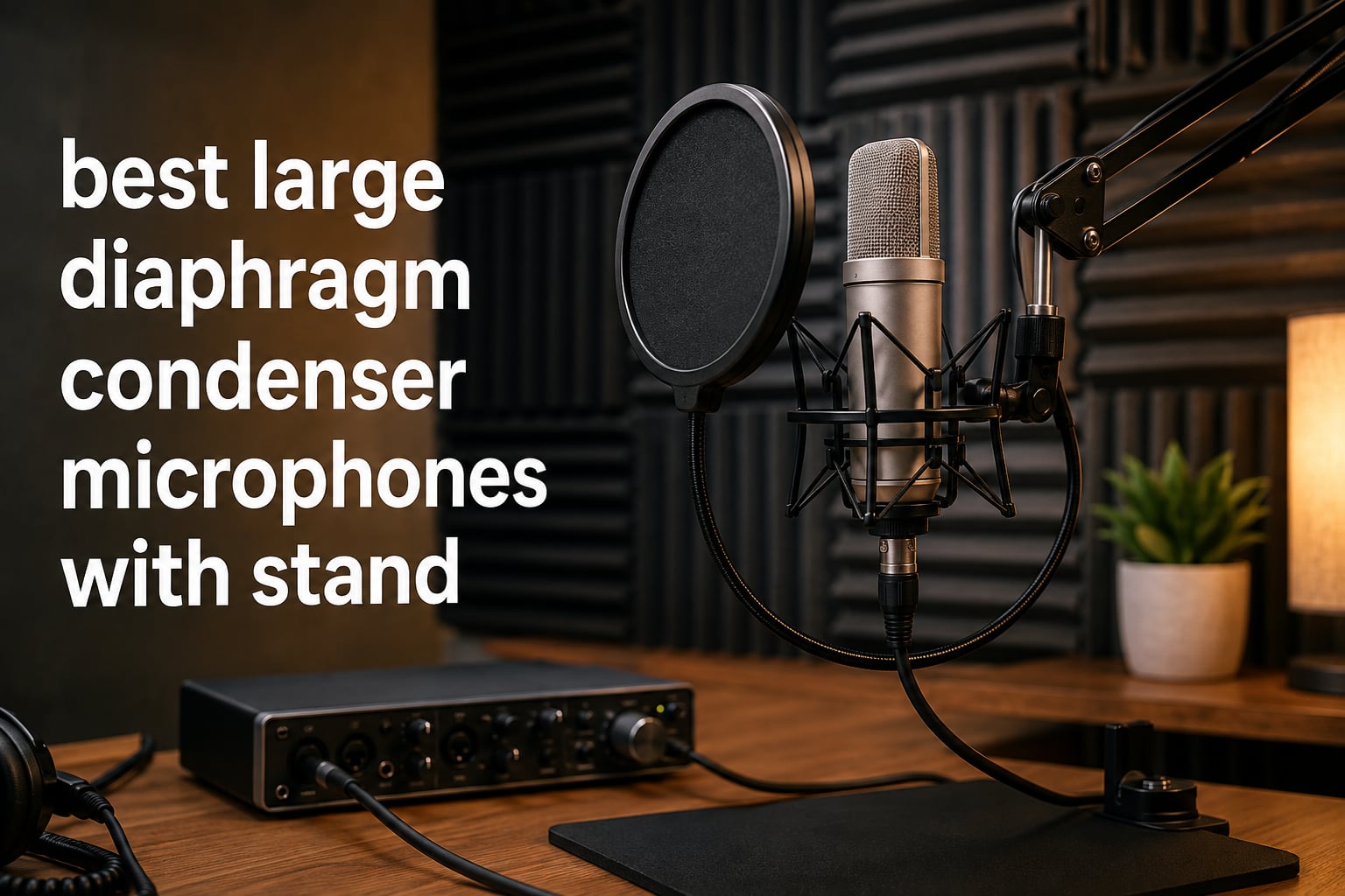 best large diaphragm condenser microphones with stand