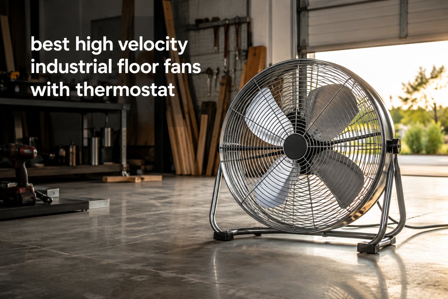 best high velocity industrial floor fans with thermostat