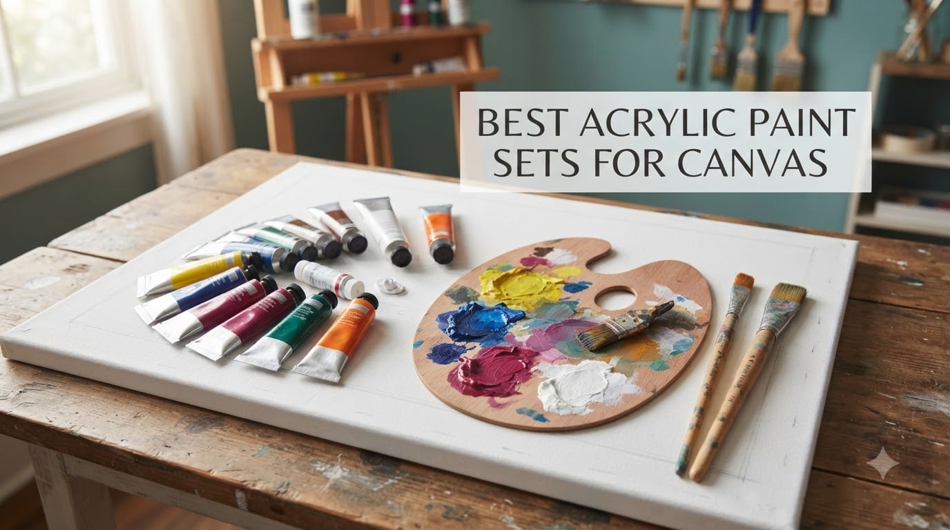 best acrylic paint sets for canvas