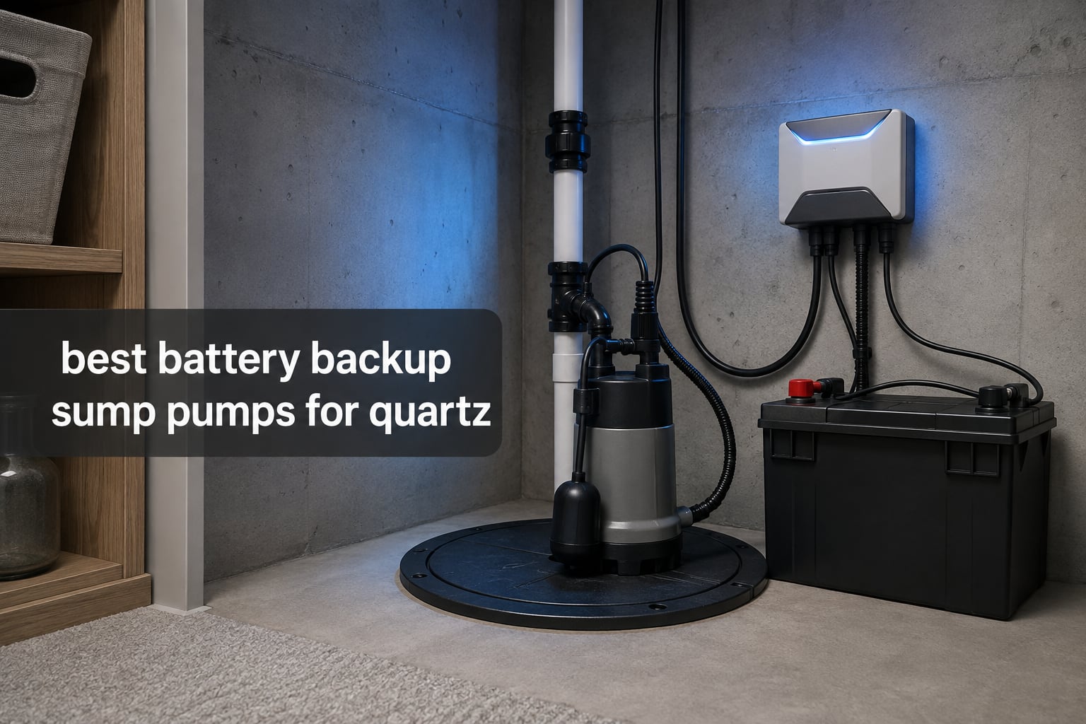 best battery backup sump pumps for quartz