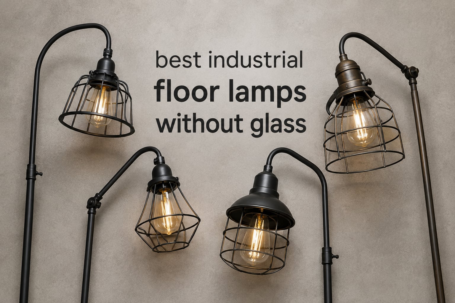 best industrial floor lamps without glass