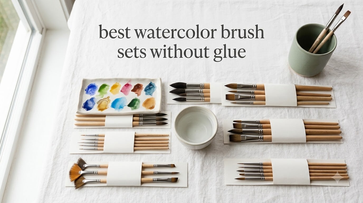 best watercolor brush sets without glue