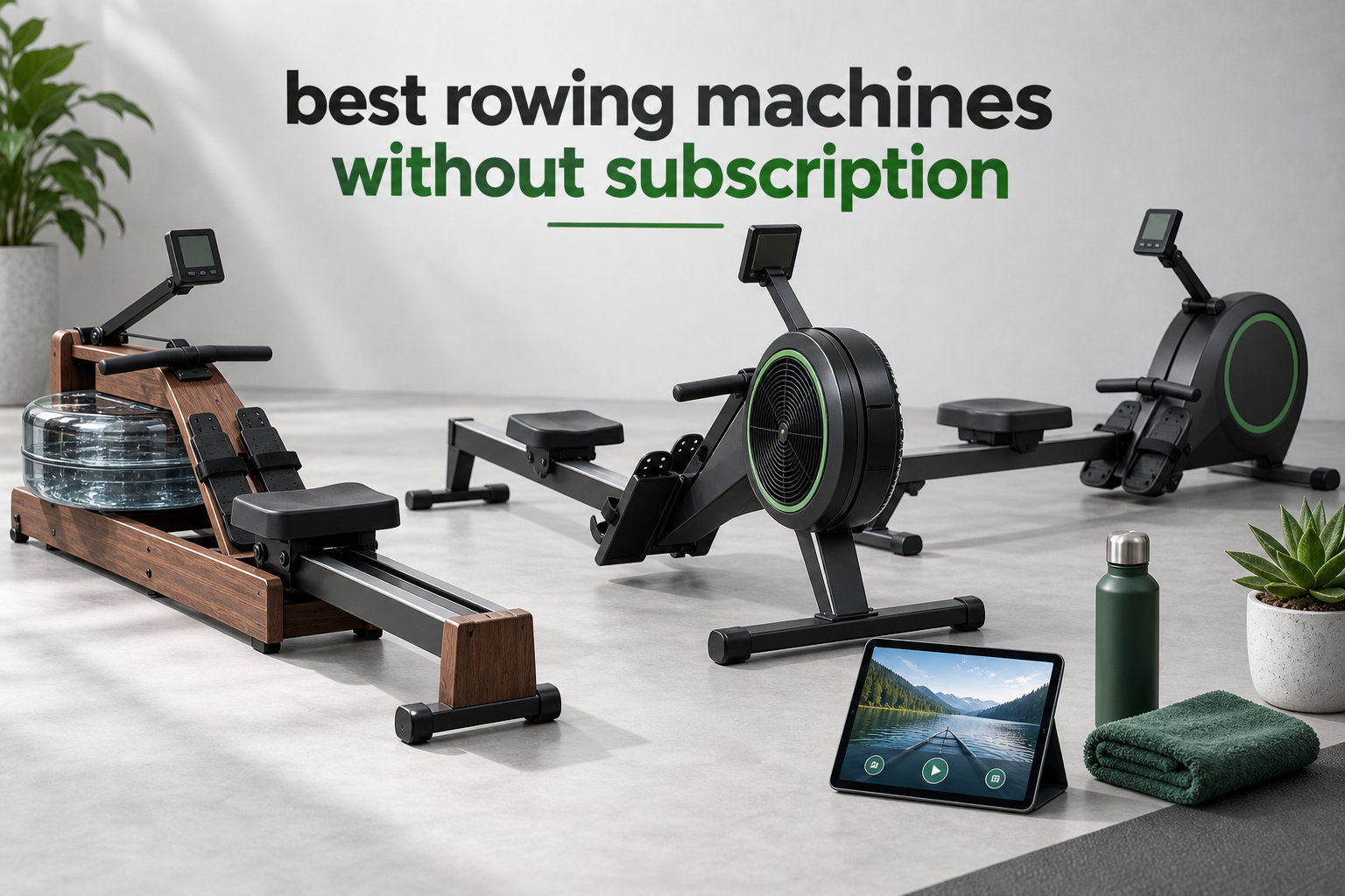 best rowing machines without subscription