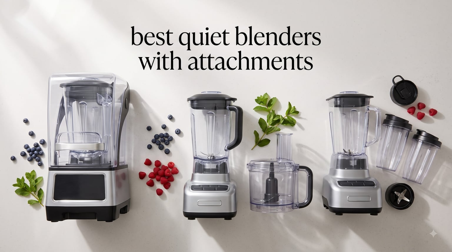best quiet blenders with attachments