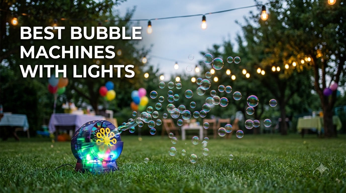 best bubble machines with lights