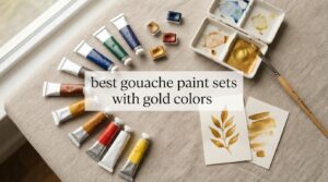 best gouache paint sets with gold colors