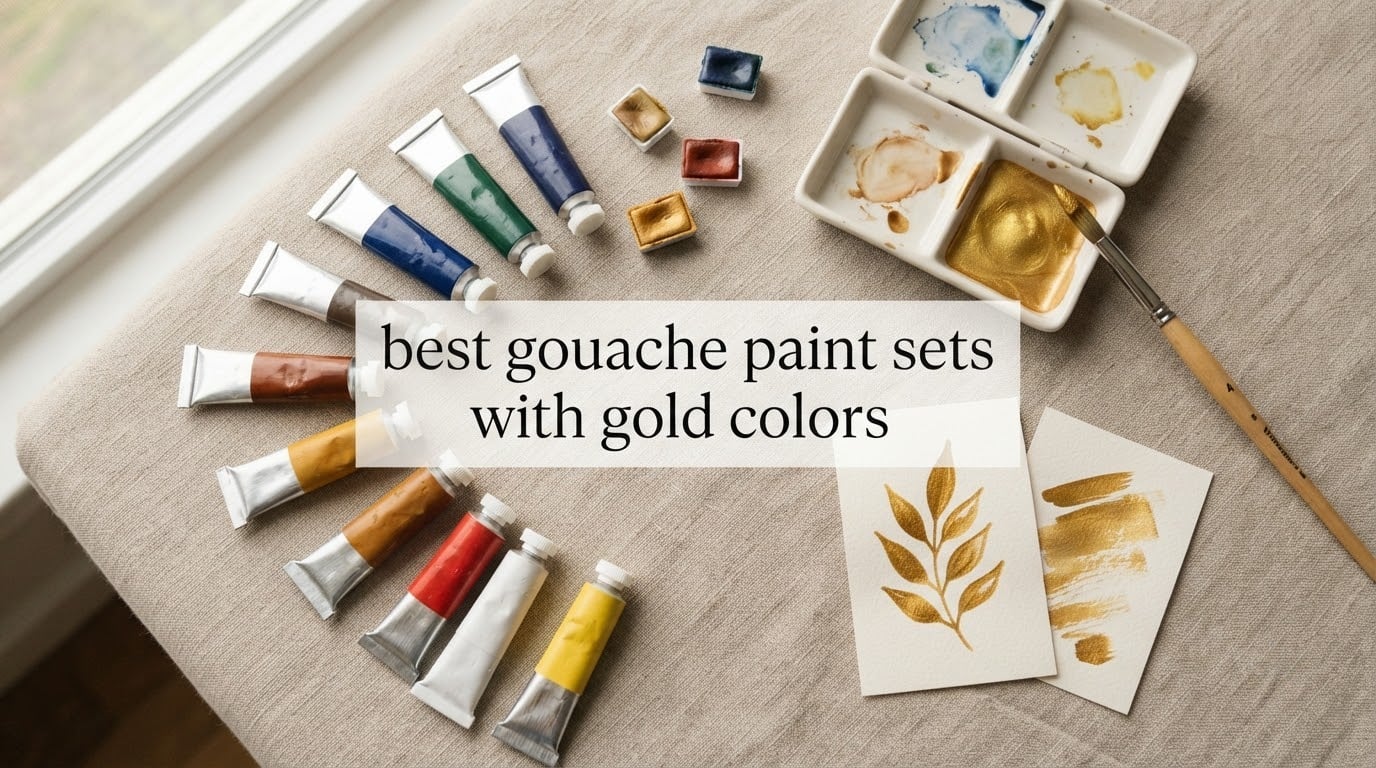 best gouache paint sets with gold colors